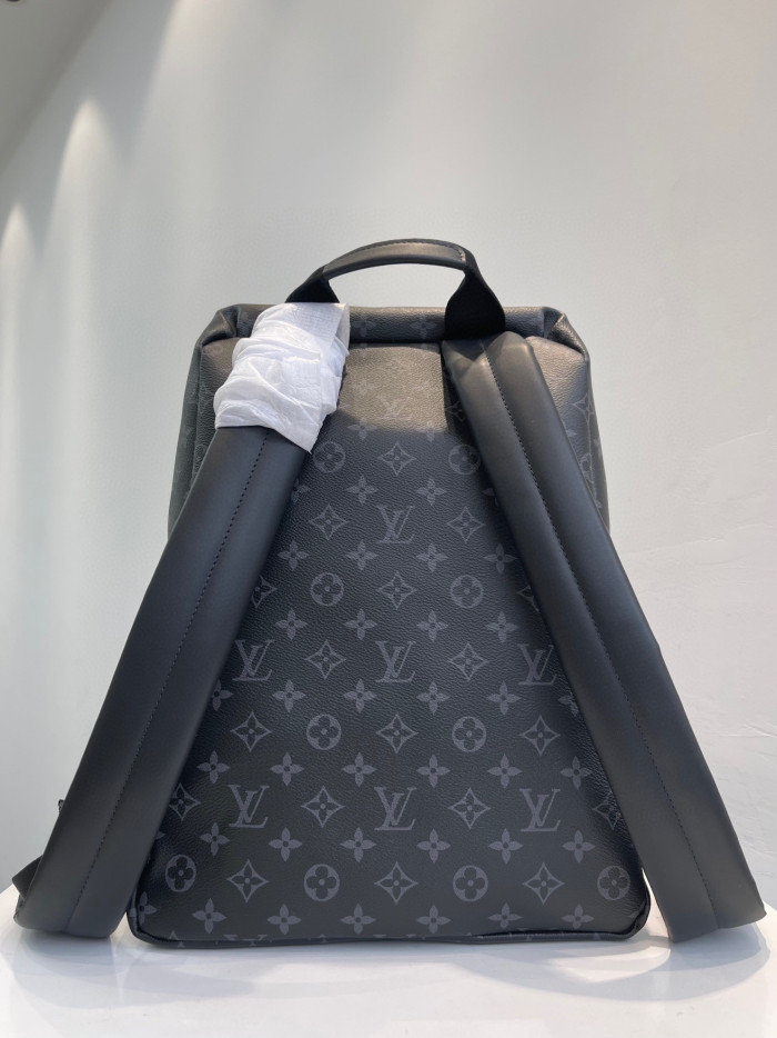 Louis Vuitton NIGO Black Leather Backpack Bag #nigo6514
