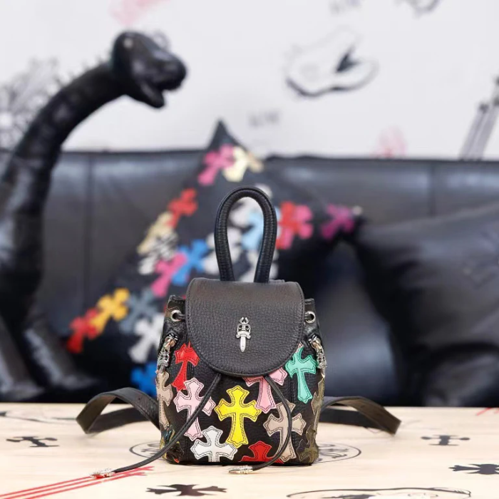Chrome Hearts NIGO Women's Small Leather Backpack Bag #nigo94258