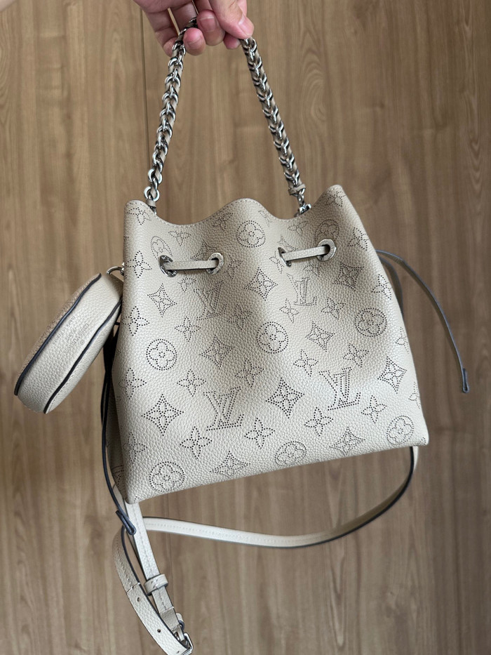 Louis Vuitton NIGO Leather Printed Chain Bucket Bag  #nigo58116