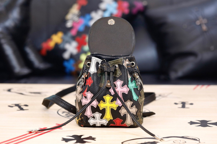 Chrome Hearts NIGO Women's Small Leather Backpack Bag #nigo94258