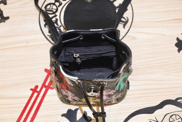 Chrome Hearts NIGO Women's Small Leather Backpack Bag #nigo94258