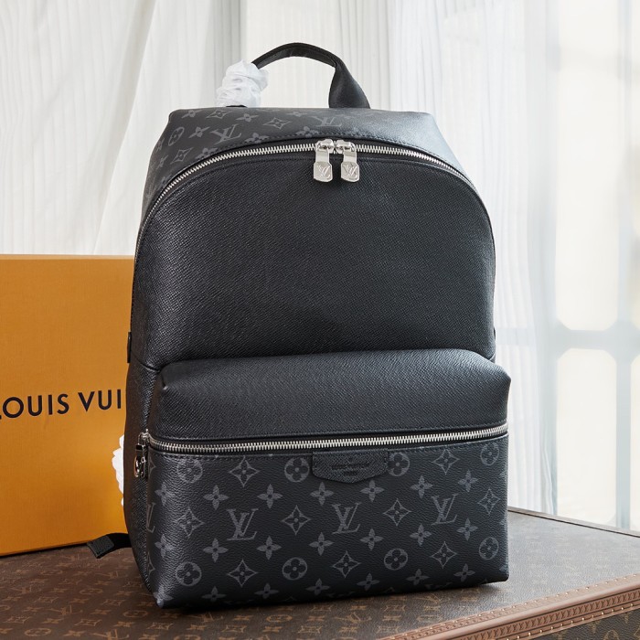 Louis Vuitton NIGO Black Leather Backpack Bag #nigo6514