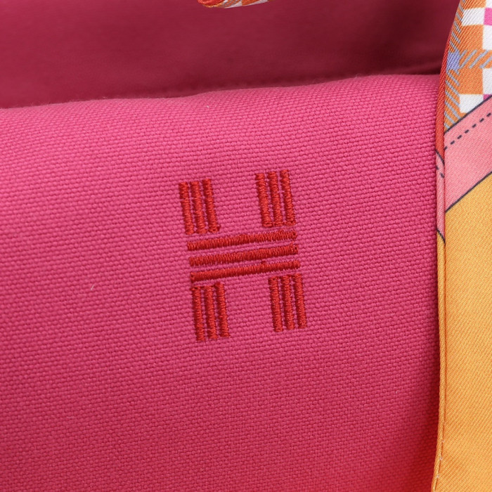 Hermes Leather webbing splicing handbag Makeup bag Handheld  #nigo29177