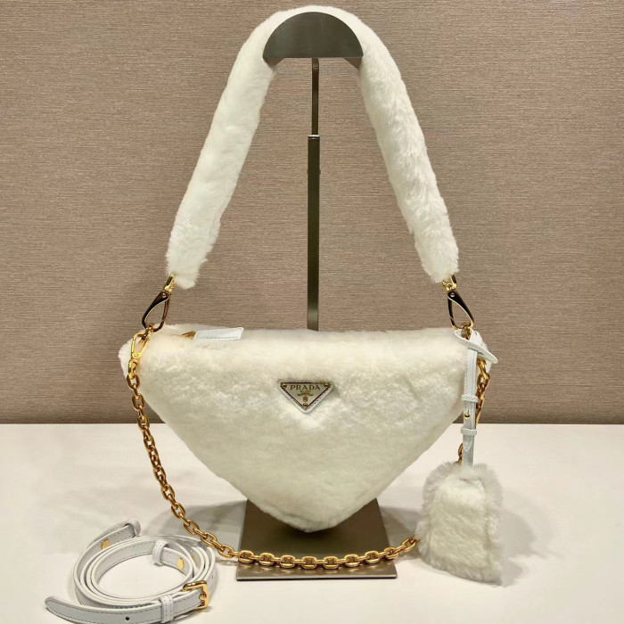 Prada Plush Shoulder Handbag Bags #nigo56459