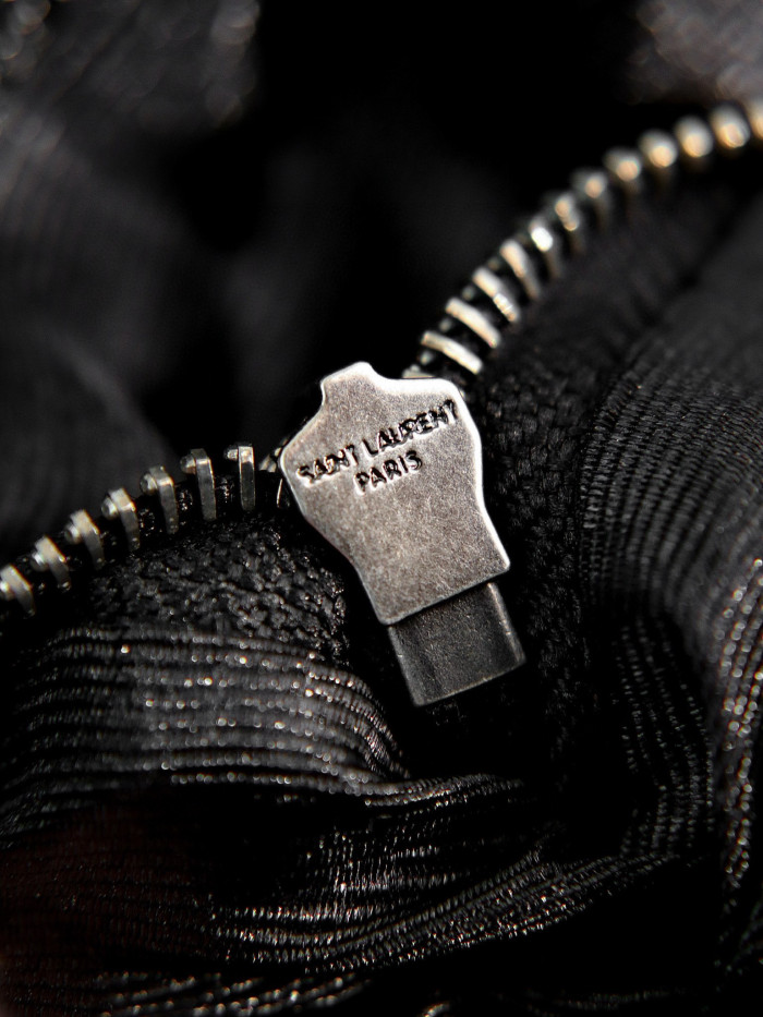 SAINT LAURENT Leather Chain Carrying Crossbody Bag #nigo21649