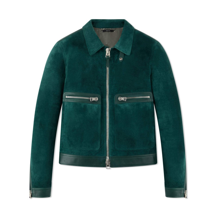 Tom Ford Suede Zip Lapel Jacket #nigo96185