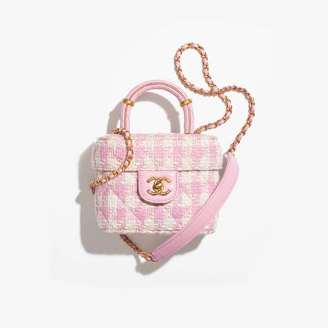 CHANEL Woolen leather chain square box shoulder bag #nigo29183