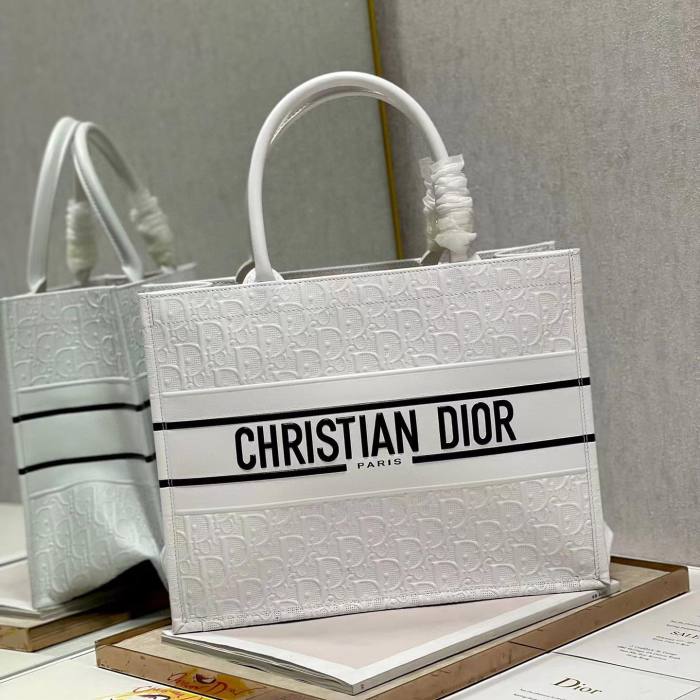 DIOR Hollow Embossed Logo Leather Bag Bags #nigo4457