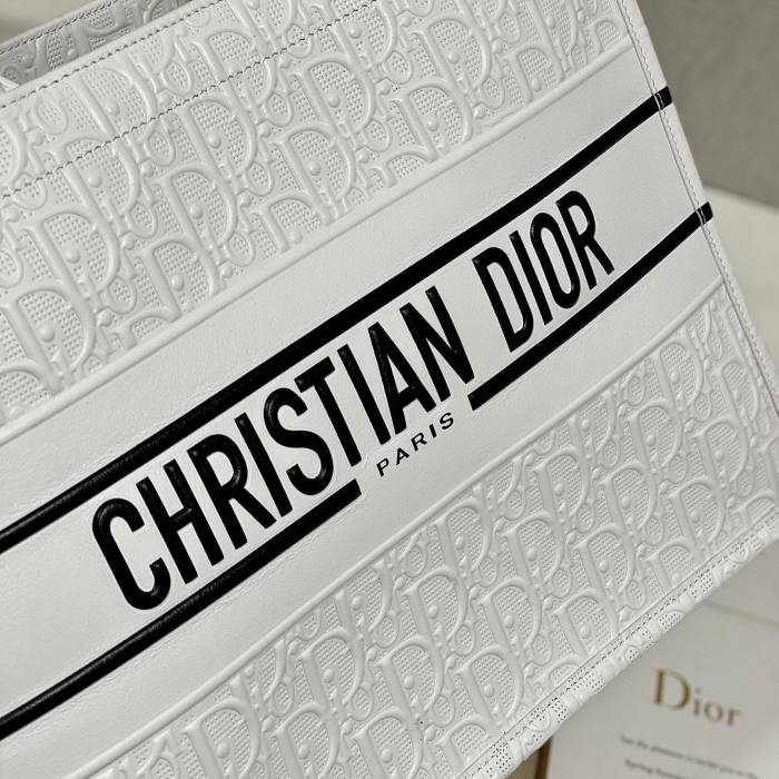 DIOR Hollow Embossed Logo Leather Bag Bags #nigo4457