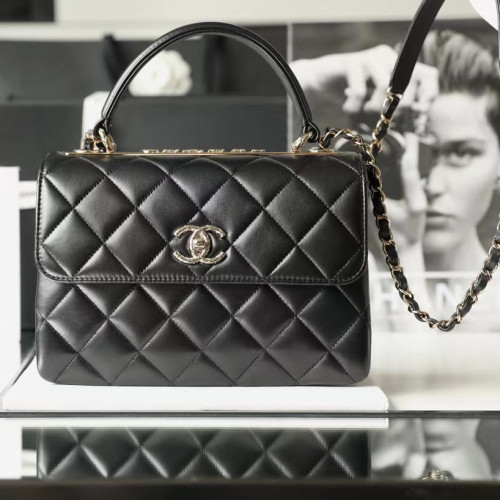 Chanel NIGO Black Leather Chain Carrying Shoulder Bag Bags #nigo56616