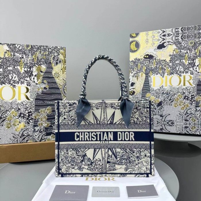 DIOR Canvas Portable Square Tote Bag Bags #nigo56244