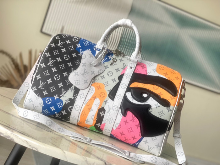 Louis Vuitton Copy Leather Handbag Travel Bag Bags #nigo96195