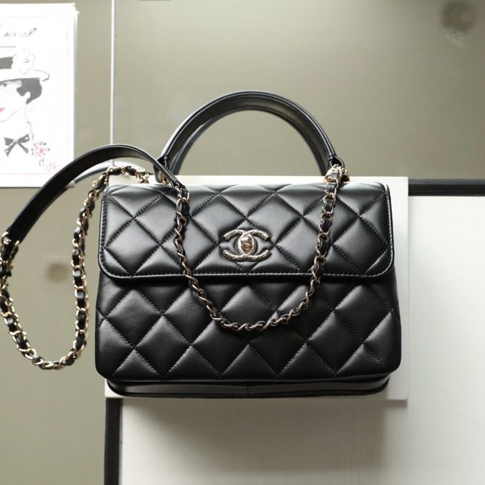 Chanel NIGO Black Leather Chain Carrying Shoulder Bag Bags #nigo56616