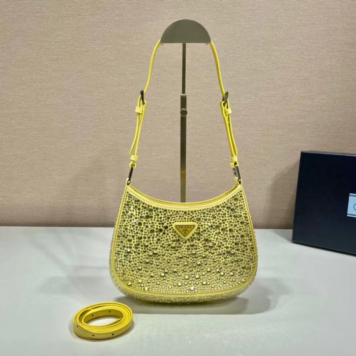 Prada Full Diamond Crystal Armpit Bag Hand Bags #nigo59151