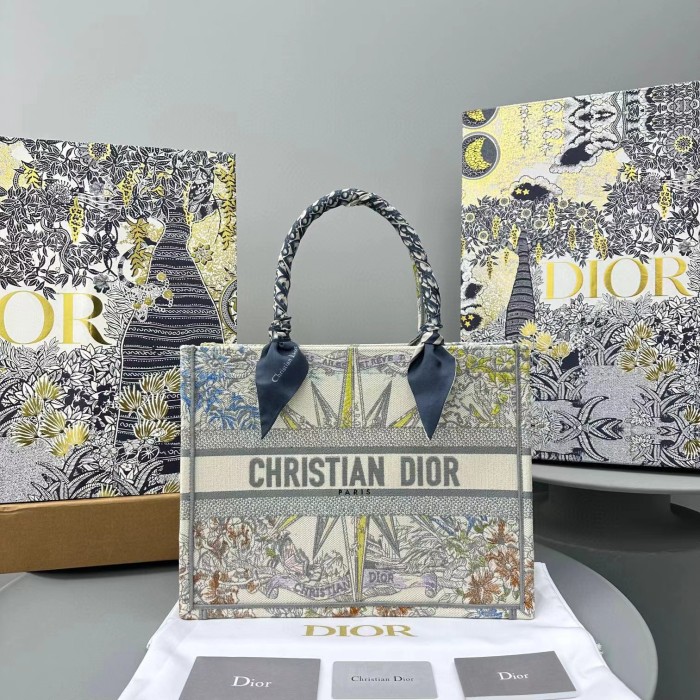DIOR Canvas Portable Square Tote Bag Bags #nigo56244