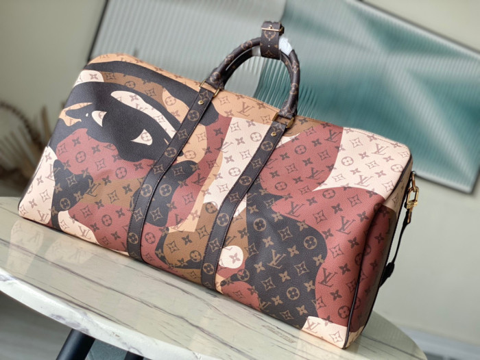 Louis Vuitton Leather Handbag Travel Bag Bags #nigo96194