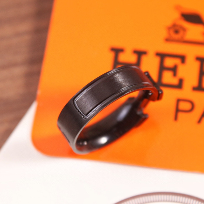 Hermès Frosted Black Ring #nigo96214