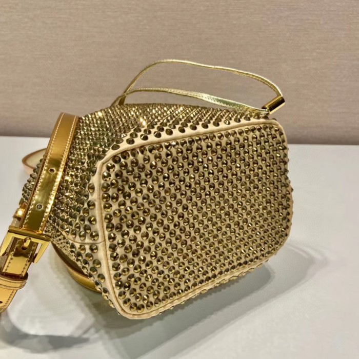 Prada Full Diamond Crystal Bag Storage Shoulder Bags #nigo52411