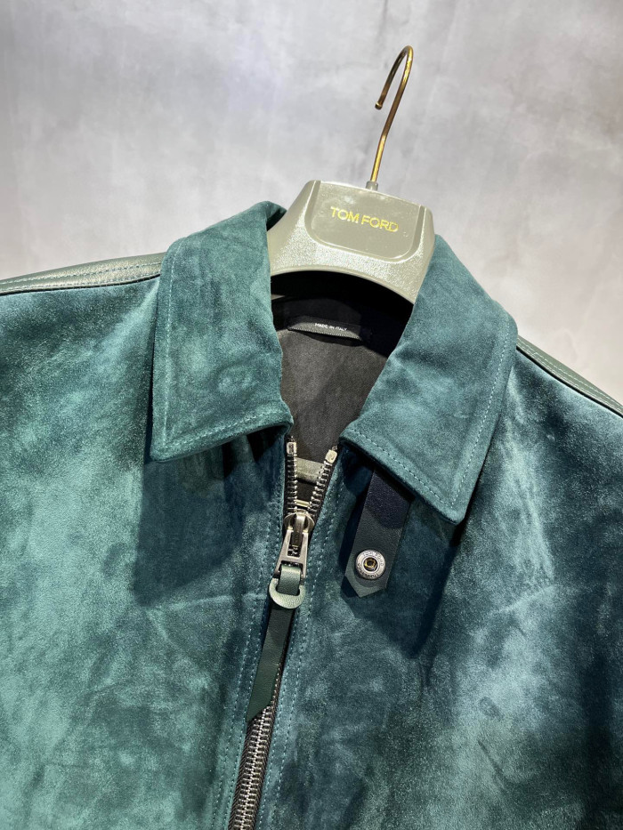Tom Ford Suede Zip Lapel Jacket #nigo96185
