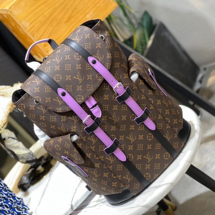 Louis Vuitton Purple Belt Backpack Bag Bags #nigo4746