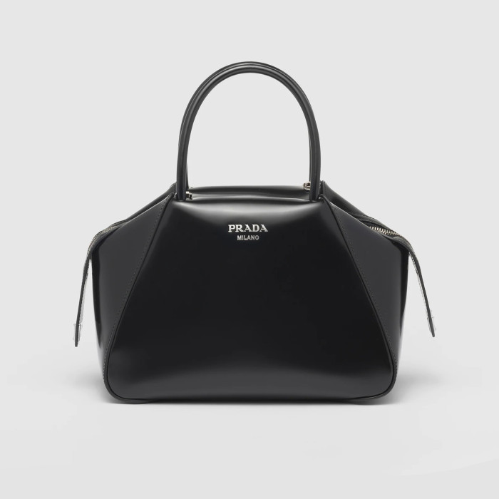 Prada Leather Pencil bag handbag shoulder Bag Bags #nigo51776