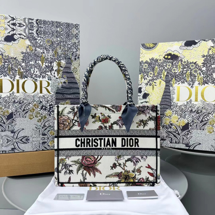 DIOR Canvas Portable Square Tote Bag Bags #nigo56244