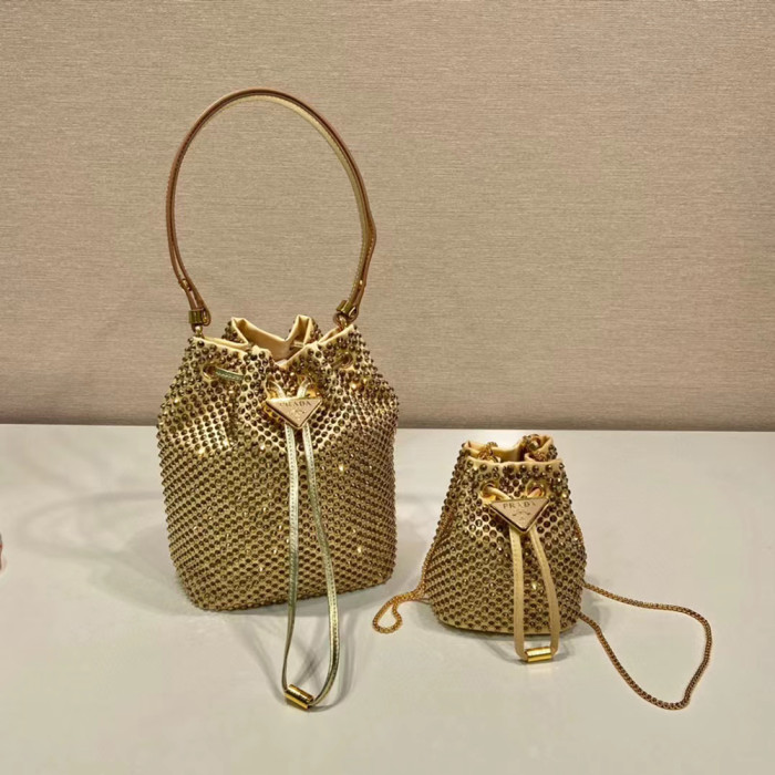 Prada Full Diamond Crystal Bag Storage Shoulder Bags #nigo52411