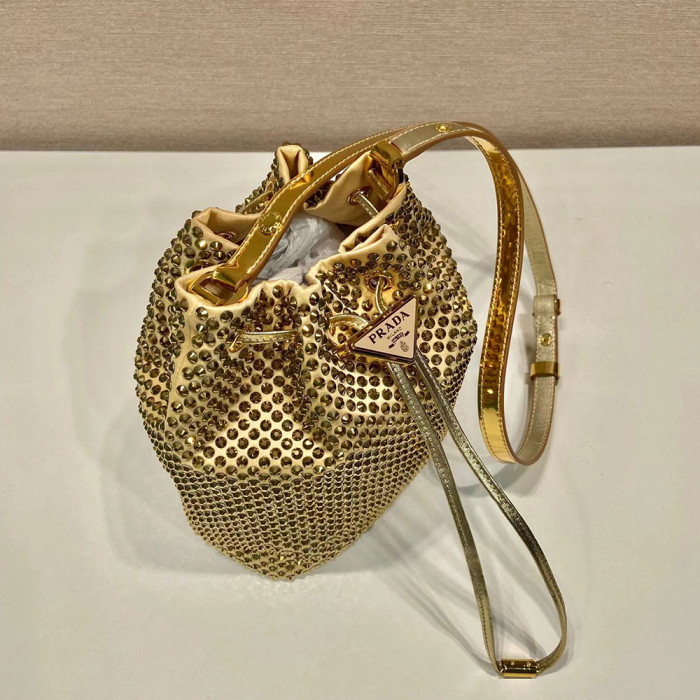 Prada Full Diamond Crystal Bag Storage Shoulder Bags #nigo52411