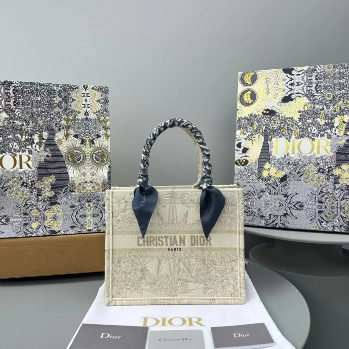 DIOR Canvas Portable Square Tote Bag Bags #nigo56244