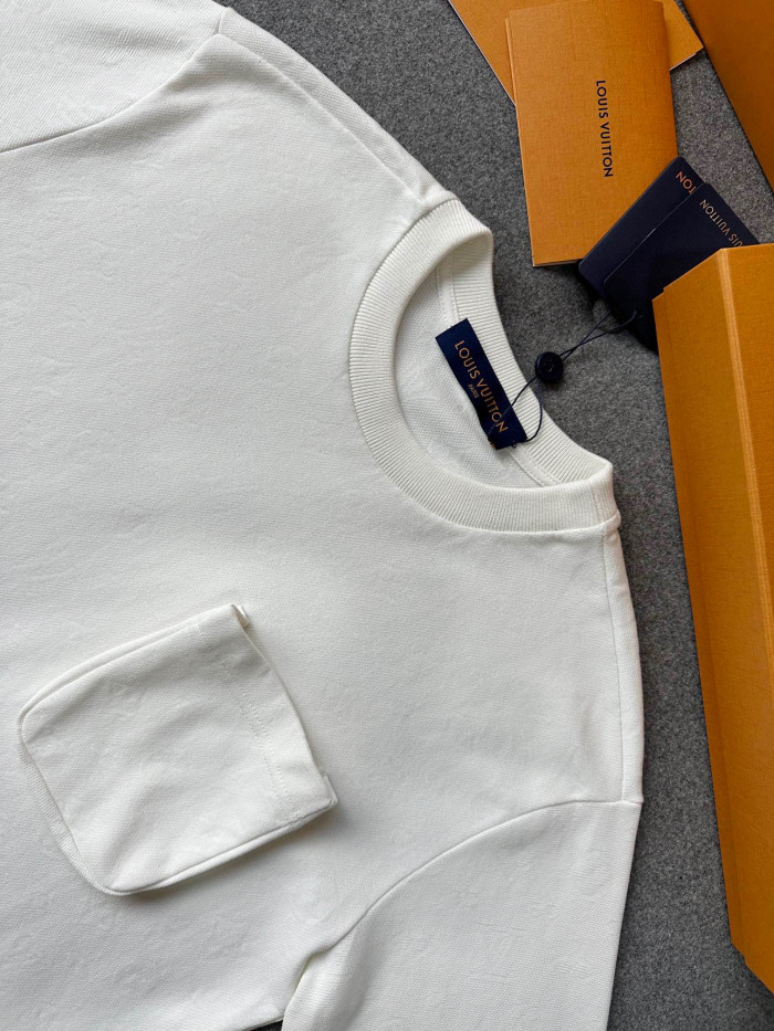 Louis Vuitton Cotton Pocket Short Sleeve T-Shirt #nigo96181
