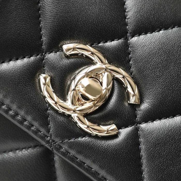 Chanel NIGO Black Leather Chain Carrying Shoulder Bag Bags #nigo56616