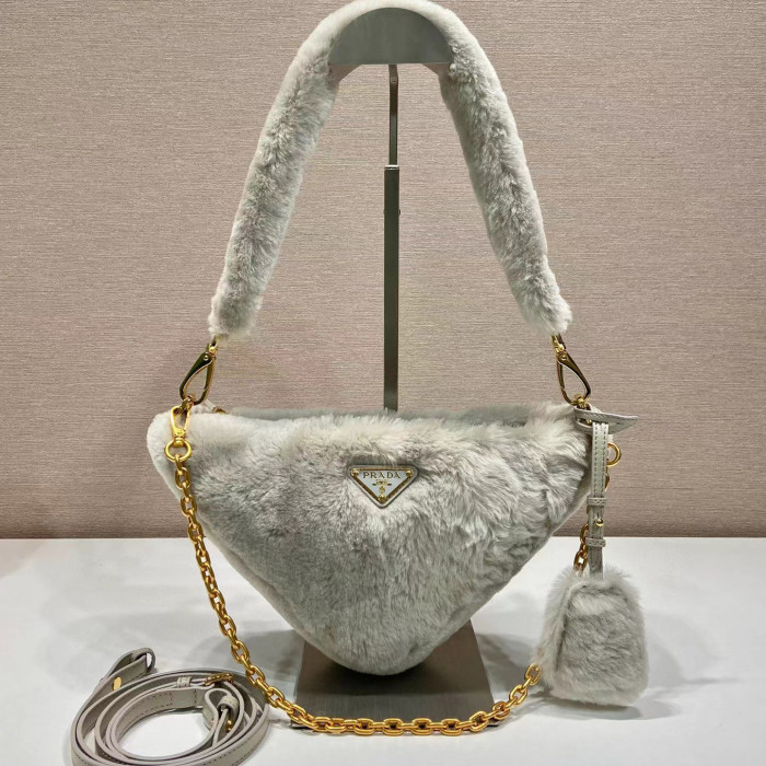 Prada Plush Shoulder Handbag Bags #nigo56459