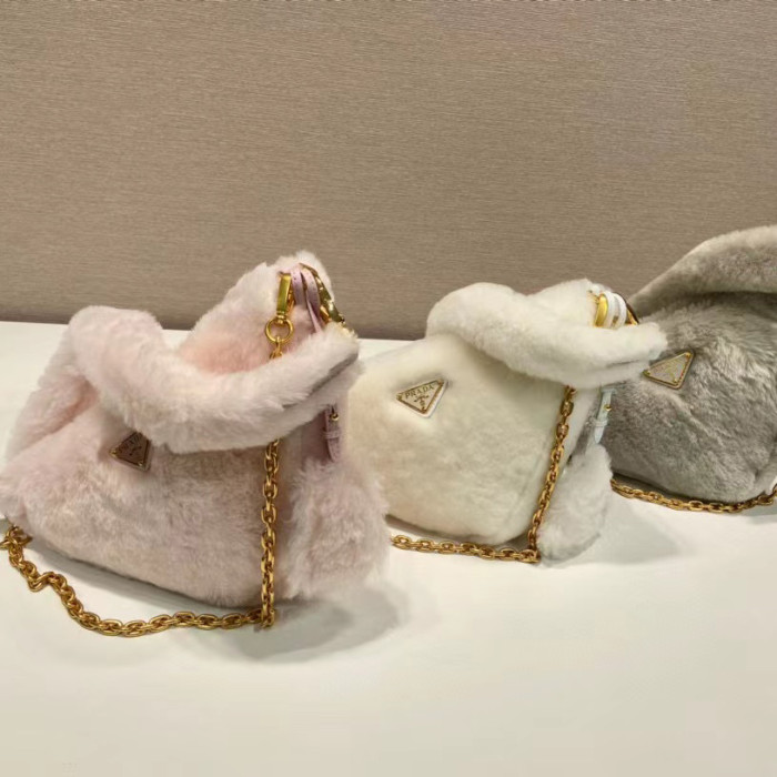 Prada Plush Shoulder Handbag Bags #nigo56459