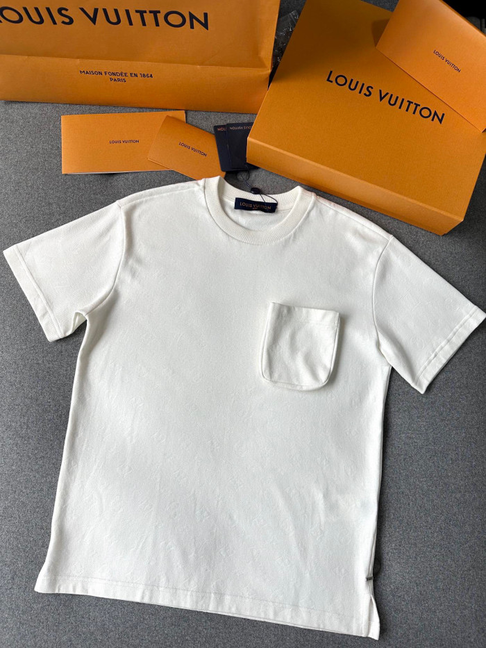 Louis Vuitton Cotton Pocket Short Sleeve T-Shirt #nigo96181