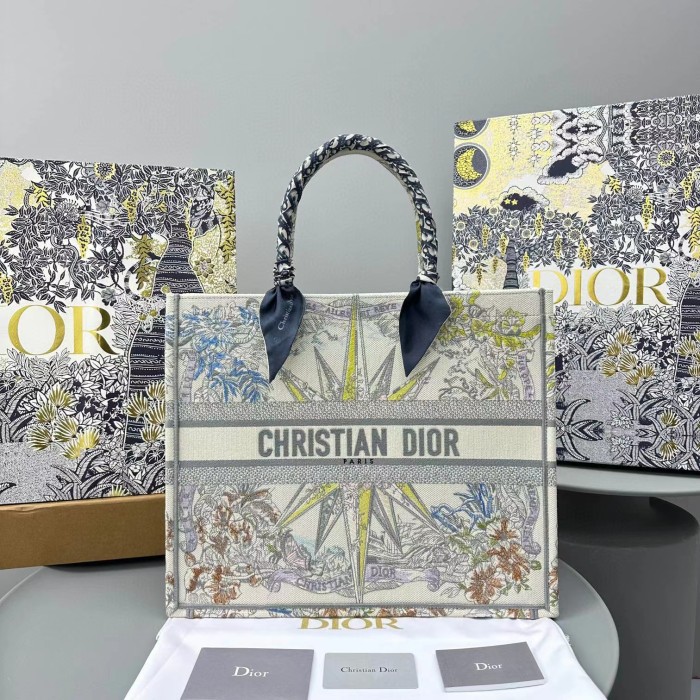 DIOR Canvas Portable Square Tote Bag Bags #nigo56244