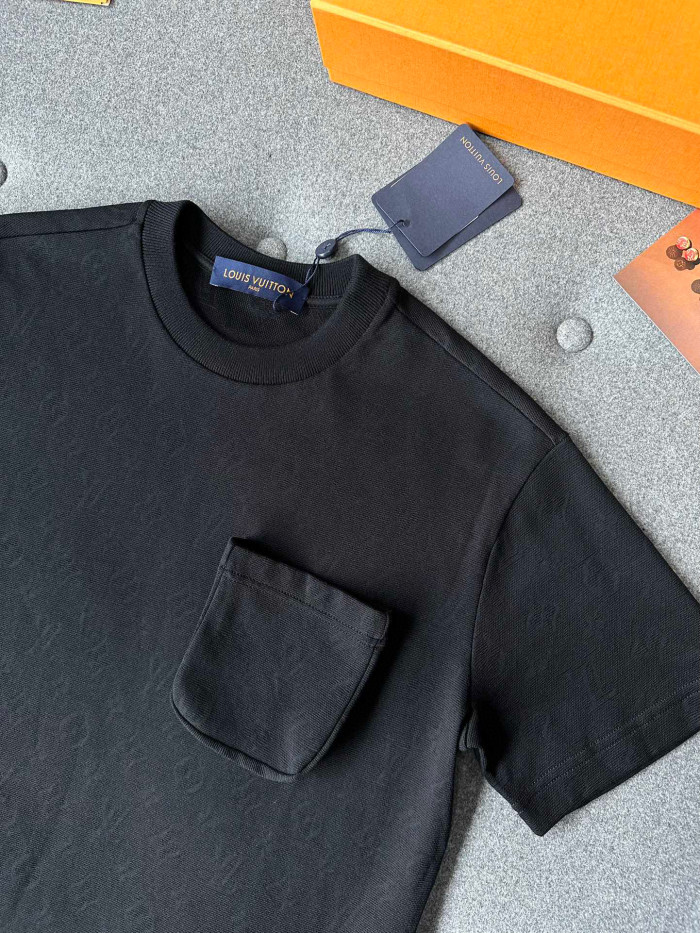 Louis Vuitton Cotton Pocket Short Sleeve T-Shirt #nigo96181