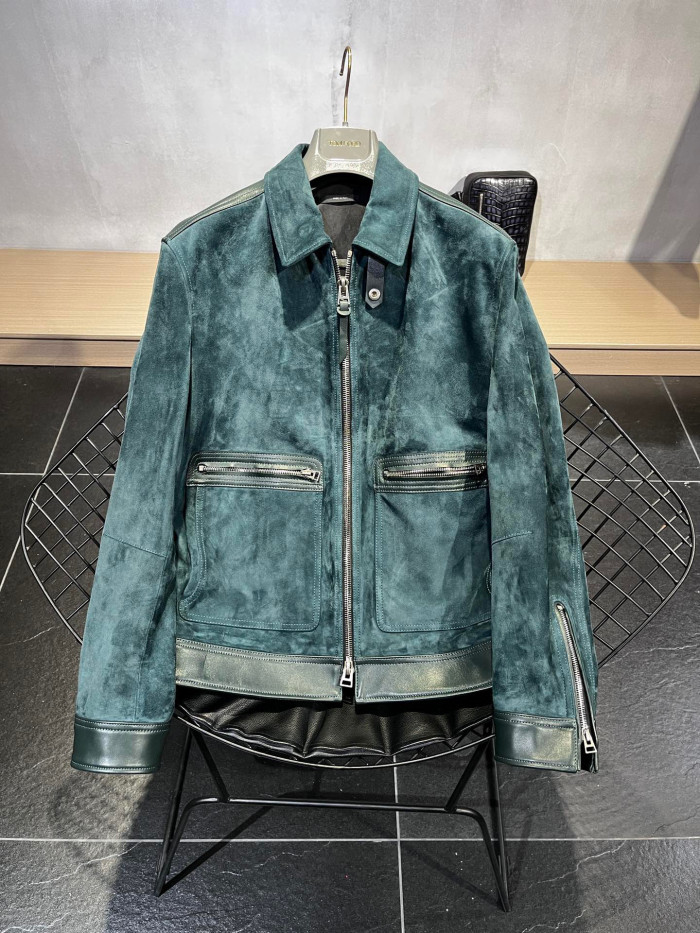 Tom Ford Suede Zip Lapel Jacket #nigo96185