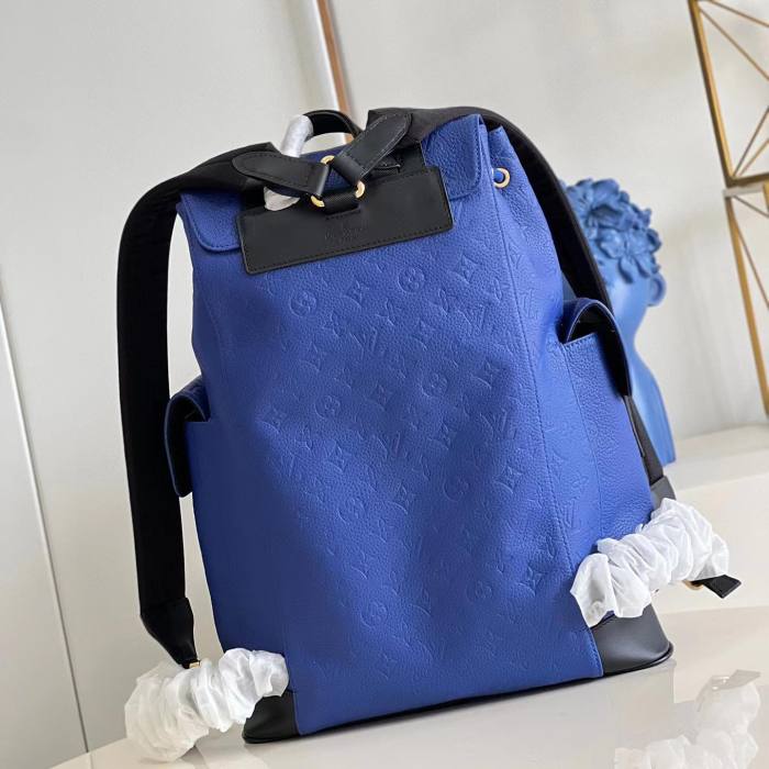 Louis Vuitton Blue Basketball Backpack Bag Bags #nigo4854