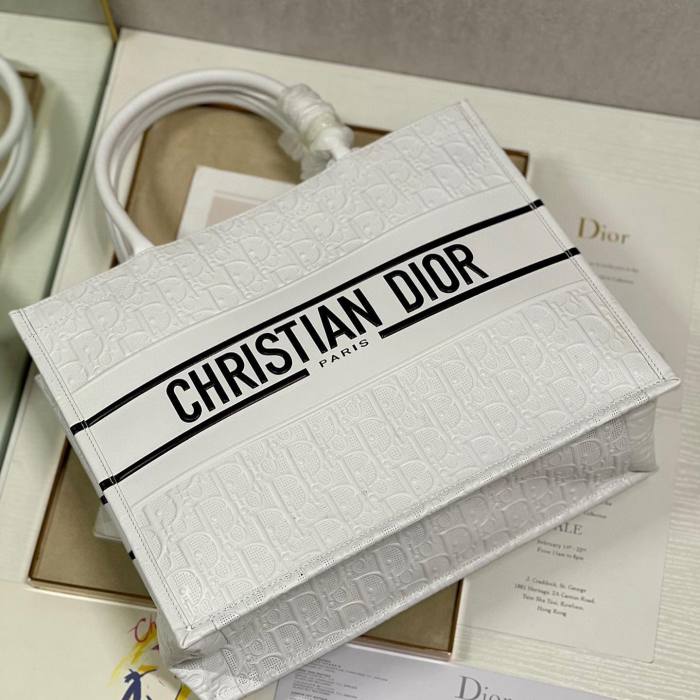 DIOR Hollow Embossed Logo Leather Bag Bags #nigo4457
