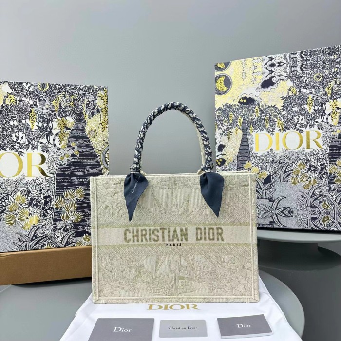 DIOR Canvas Portable Square Tote Bag Bags #nigo56244