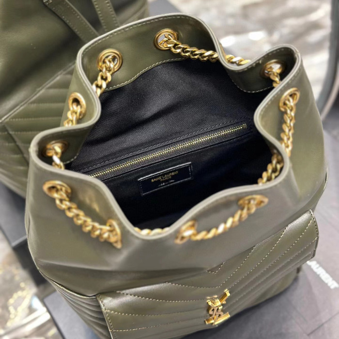 SAINT LAURENT Leather Bucket Backpack Bags #nigo52415