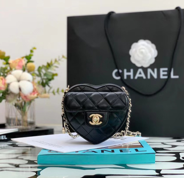 Chanel Leather Heart Bag #nigo53845