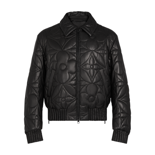 Louis Vuitton Stereoscopic Logo Long Sleeve Classic Leather Jacket #nigo56357