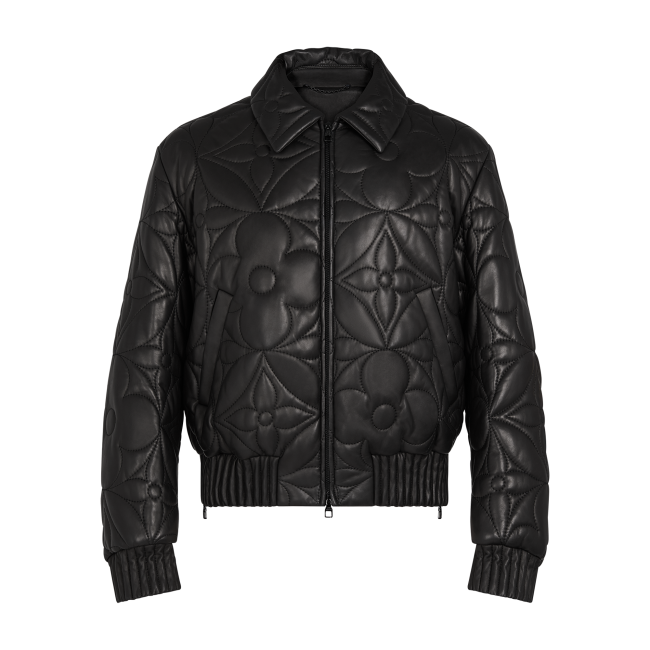 Louis Vuitton Stereoscopic Logo Long Sleeve Classic Leather Jacket #nigo56357