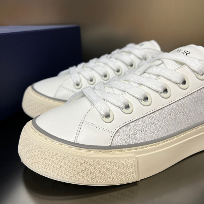 Dior Flat Bottom Printed Lace Up Canvas Casual Board Shoes #nigo21683