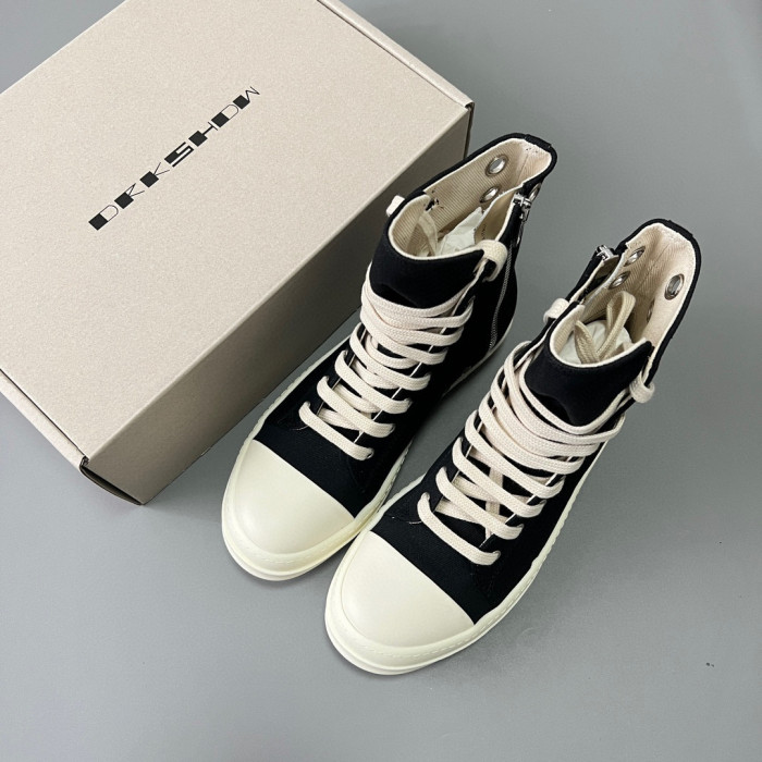Rick Owens Pink High Top Canvas Shoes Ngvp #nigo6385
