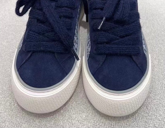 Dior Flat Bottom Printed Lace Up Canvas Casual Board Shoes #nigo21683