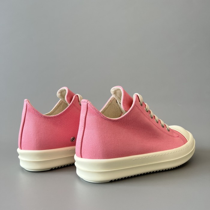 Rick Owens Pink High Top Canvas Shoes Ngvp #nigo6385