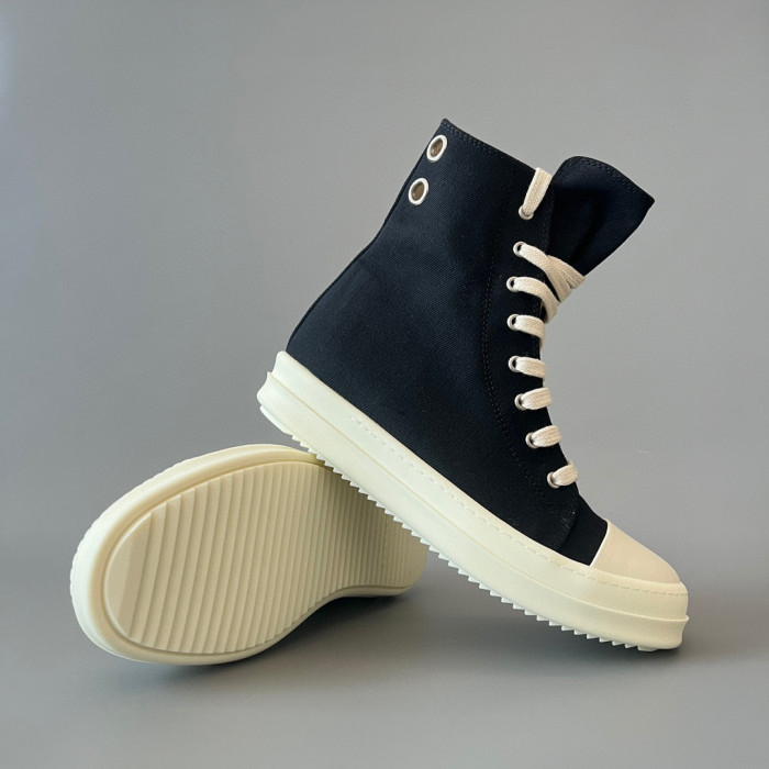Rick Owens Pink High Top Canvas Shoes Ngvp #nigo6385