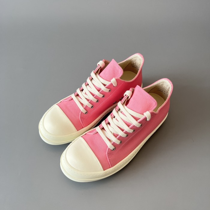 Rick Owens Pink High Top Canvas Shoes Ngvp #nigo6385